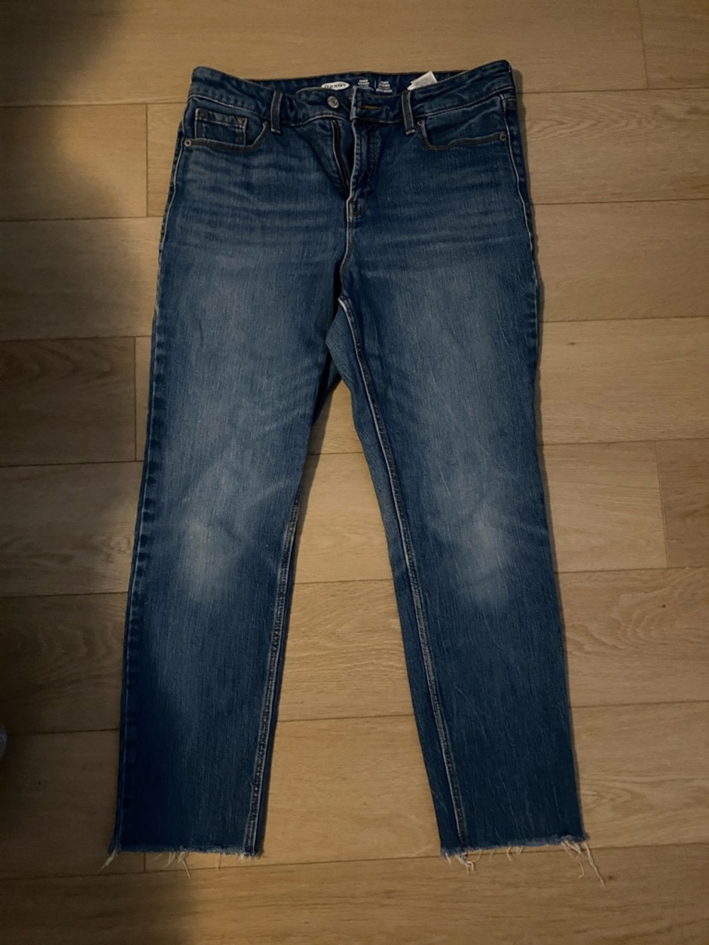 Old Navy Straight-Leg Dark Blue Jeans